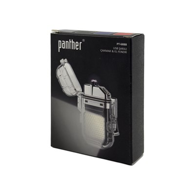 Panther PT-6888 Şarjlı Çakmak ve El Feneri