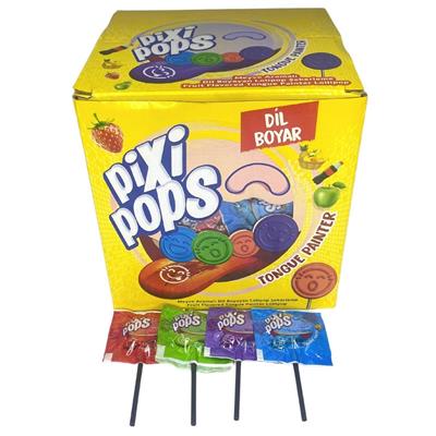 Pixi Pops Dil Boyayan Lolipop 9 Gr 