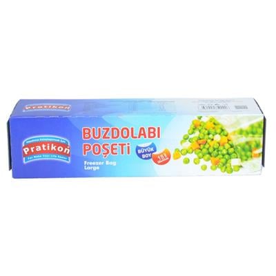 Pratikon Buzdolabı Poşeti Büyük Boy 30x45 Cm 15 Adet