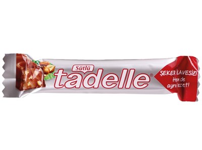 Tadelle Şekersiz Sütlü Fındık Dolgulu Çikolata 20 Gr x20 li Paket