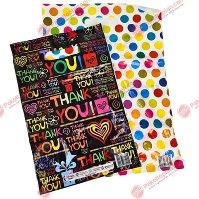 Takviyeli Poşet No 3 Çok Renkli 33x45 Cm 50 li Paket