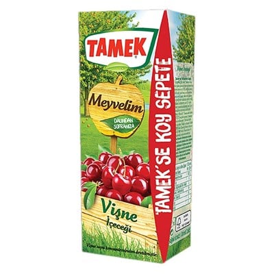 Tamek 200 Ml Vişne Meyvelim İçecek x27 li Koli