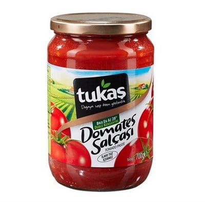 Tukaş 700 Gr Domates Salçası Cam