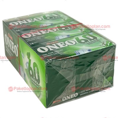 Ülker Oneo 27 Gr Yeşil Nane Aromalı Sakız x18 li Paket