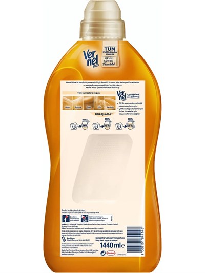 Vernel Max 1440 Ml Yumuşatıcı Amber