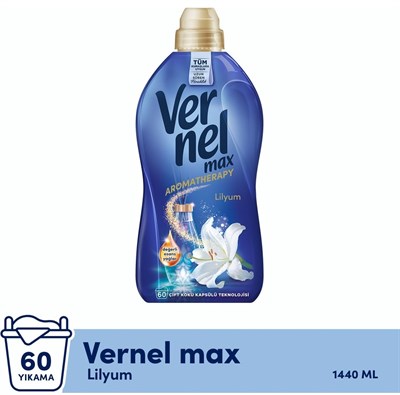 Vernel Max 1440 Ml Yumuşatıcı Lilyum