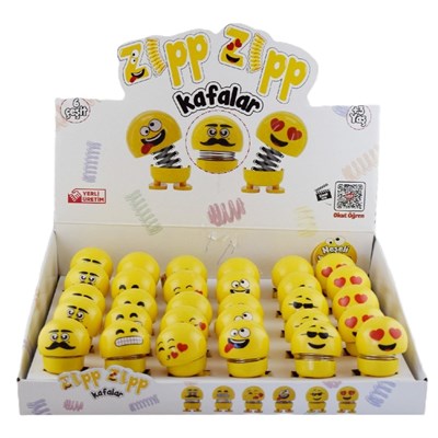 Zıpp Zıpp Emoji Kafalar x30 lu Paket