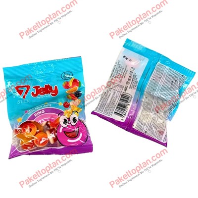 7Stick Jelly 80 Gr Ring Yumuşak Şeker x12 li Paket