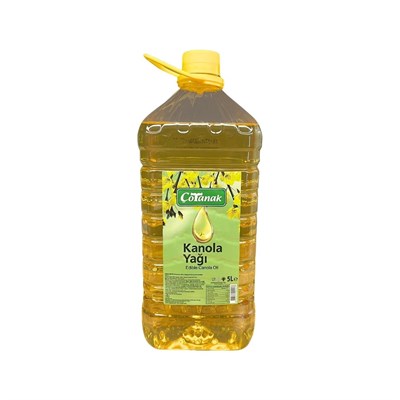 Çotanak Kanola Yağı 5 lt Kare Pet x4 lü Koli