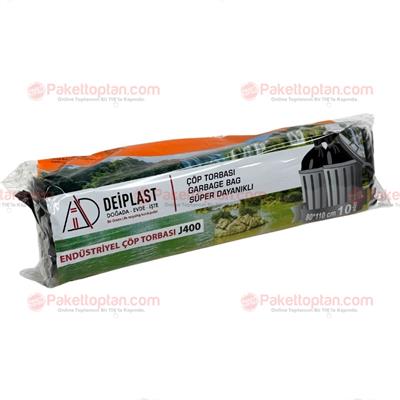 Deiplast Çöp Torbası Endüstriyel Jumbo Boy 80x110 Cm 10 Adetli