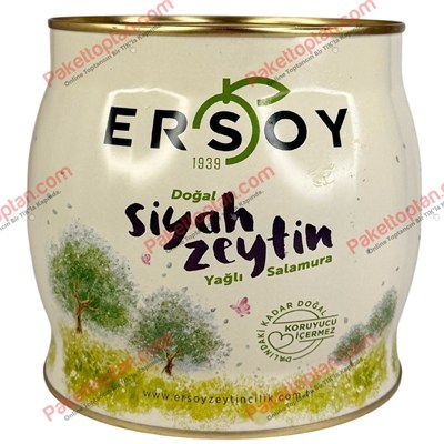 Ersoy 2 Kg Siyah Zeytin 201-230 Kalibre XL x4 lü Koli