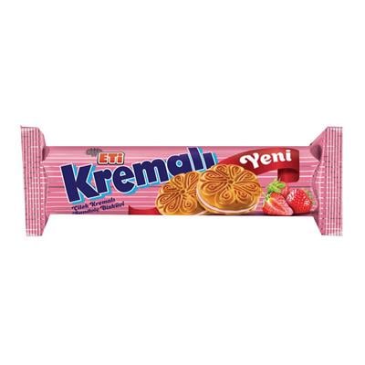 Eti Kremalı Çilekli Bisküvi 61 Gr x24 lü Koli