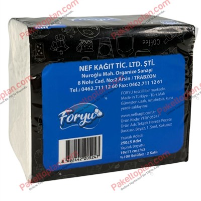 Foryu V Katlı Çekal Peçete 250 Adetli x24 lü Koli