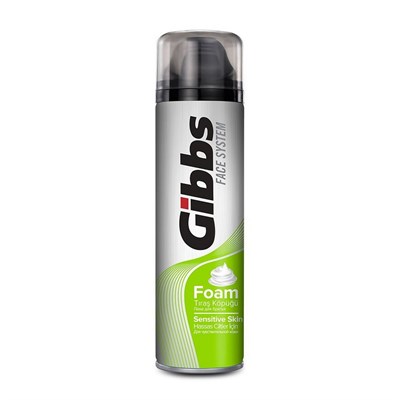 Gibbs Tıraş Köpüğü 200 ml Hassas Ciltler x6 lı Paket