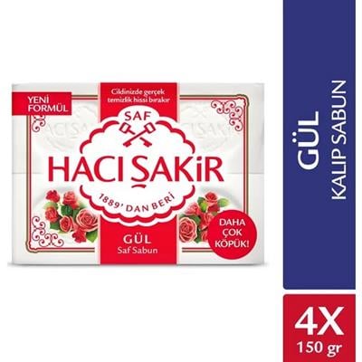 Hacı Şakir 600 gr Sabun Gül (4x 150 gr)