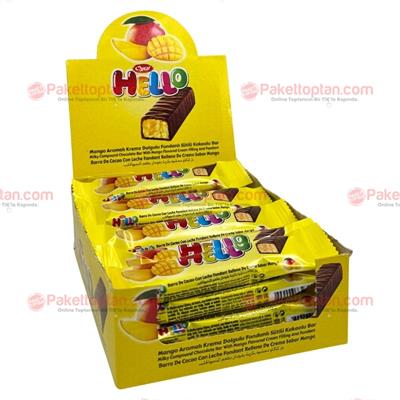 Hello Mango Aromalı Krema Dolgulu Bar 20 Gr x24 lü Paket