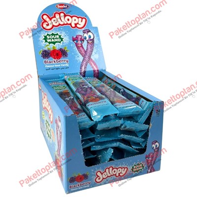 Jellopy Sour Wand Blackberry 25 Gr x24 lü Paket