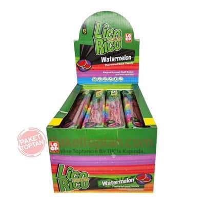 Loop  Licorico Sour Sticks Watermelon 25 Gr x24 lü Paket