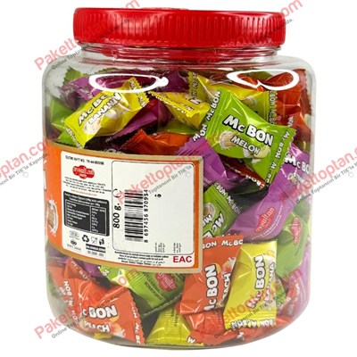 Mcbon Fruit and Milk Bonbon Şeker 800 Gr