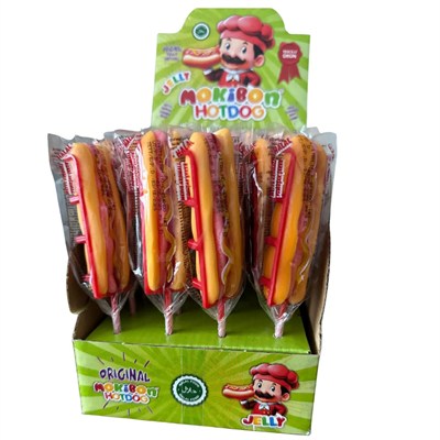 Mokibon Hotdog Yumuşak Şeker 20 Gr x24 lü Paket