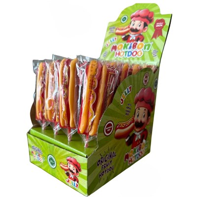 Mokibon Hotdog Yumuşak Şeker 20 Gr x24 lü Paket