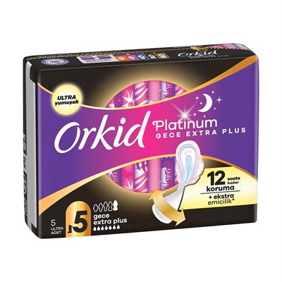 Orkid Platinum Ped 5 li Gece Extra Plus No:5