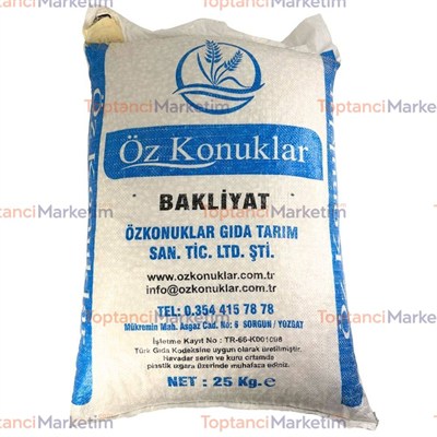 Özkonuklar Fasulye 8,5 mm 25 Kg