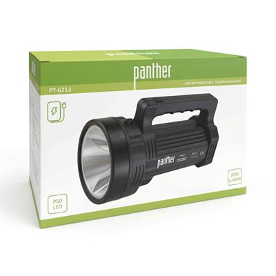 Panther PT-6213 USB Şarjlı Solar El Feneri