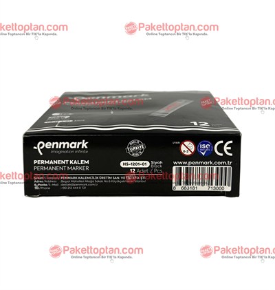 Penmark Ecoplus Koli Kalemi Kesik Uç Siyah HS 1201-01 x12 li Paket