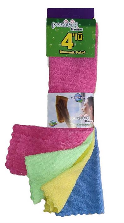 Pozitif Mikrofibez Bez 4 lü askılı paket