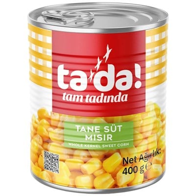 Tada Konserve Tane Süt Mısır 400 Gr