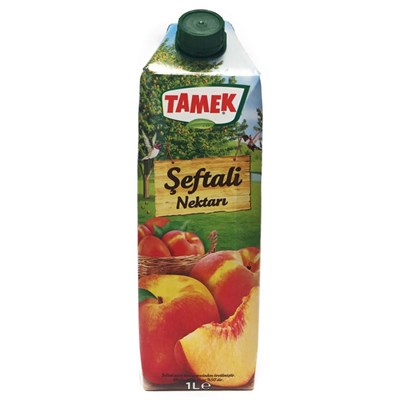 Tamek 1 lt Şeftali Nektarı x12 li Koli