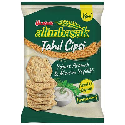 Ülker Altınbaşak Tahıl Cipsi Yoğurt ve Mevsim Yeşillikleri x20 li Koli
