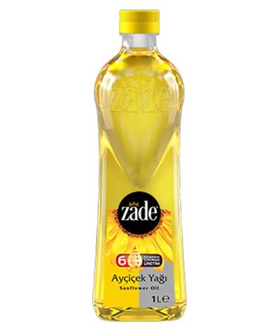 Zade Ayçiçek Yağı 1 lt x16 lı Koli