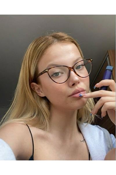 Catte Cat eye T aksesuar mavi ışık korumalı gözlük 51 Ekartman Cam değişimine uygun