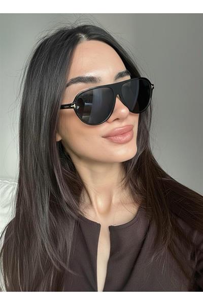 Marcus Siyah Pilot Güneş Gözlüğü Unisex Popüler Model Gözlük Damla Modeli Uv400 Korumalı Hafif