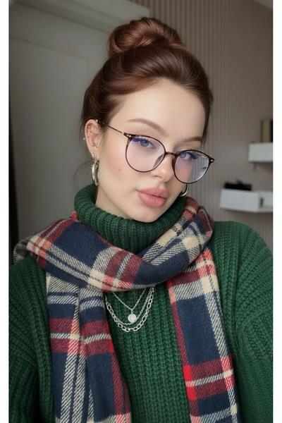 Thin Cat eye Hafif Metal Saplı Mavi Işık korumalı Gözlük |52 Ekartman |Optik uyumlu |Hafif Gözlük