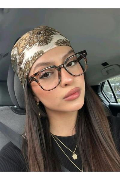 Toms Leopar Desenli Unisex Köşeli Büyük Hafif Mavi ışık korumalı optik uyumlu gözlük