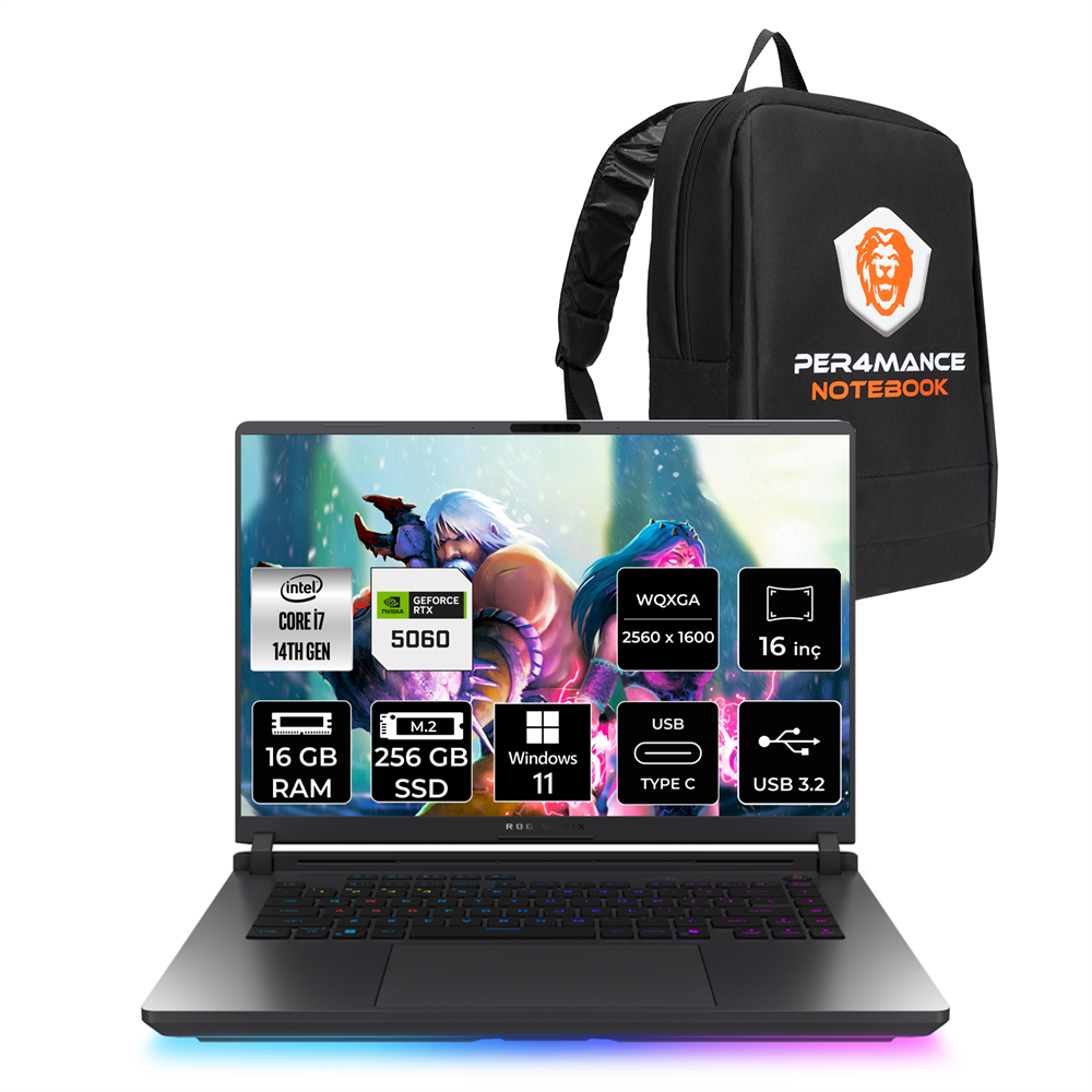 Asus Rog Strix G16 i7 14650HX RTX 5060 8GB Gaming Laptop 16GB RAM