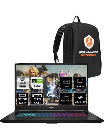 Msı Katana 17 Hx Intel Core I9 14900HX 32GB 2tb SSD RTX5060/8GB 17.3