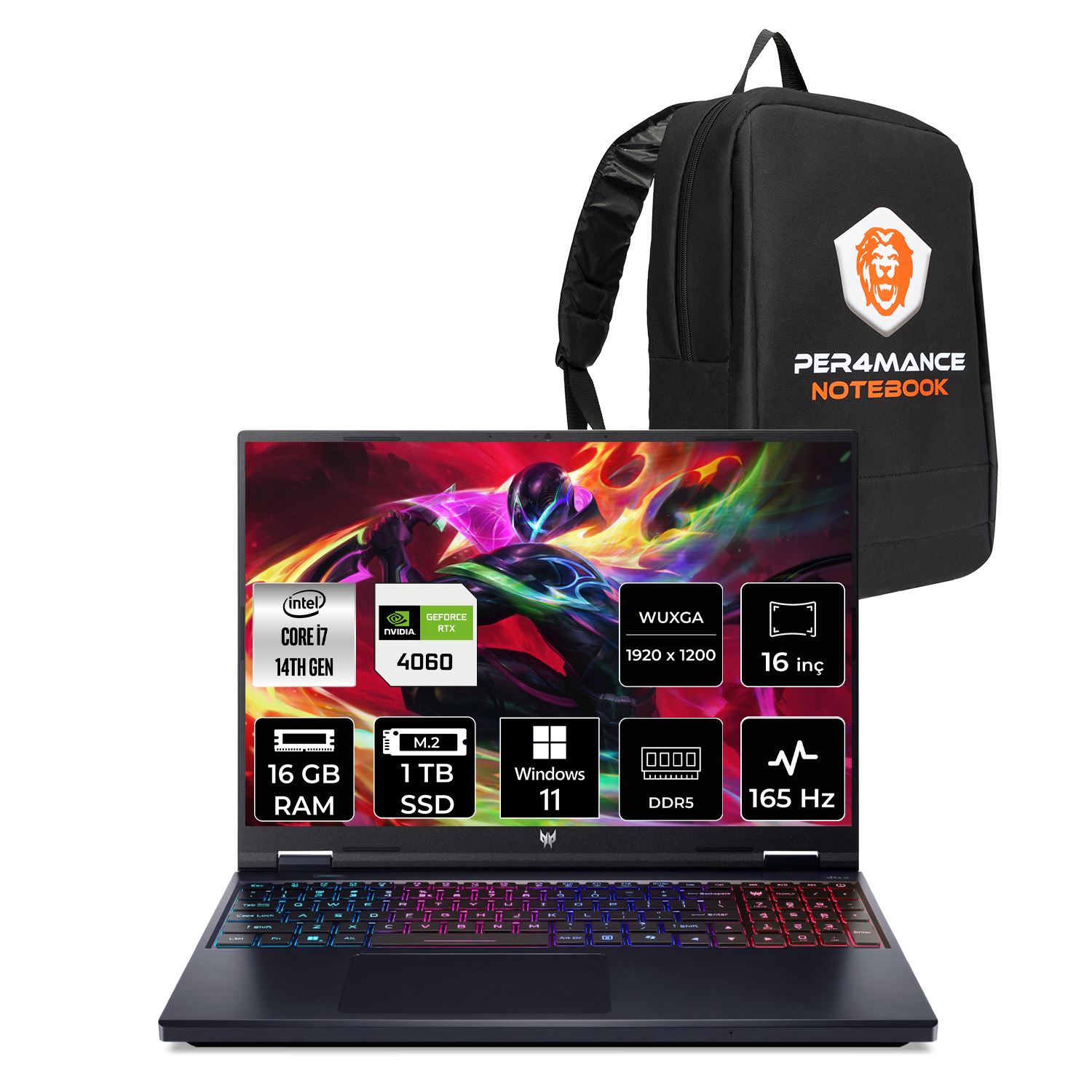 Acer Predator Helios Neo 16 Intel Core I7 14650HX 16GB 1tb SSD