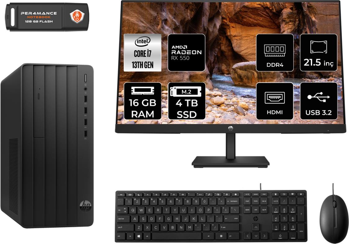 Hp Pro Tower 290 G9 Intel Core I7 13700 16GB 4TB SSD RX550/4GB