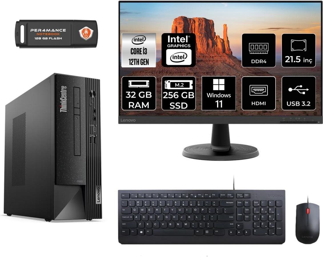 Lenovo Thinkcentre Neo 50S Intel Core I3 12100 32GB 256GB SSD 21.5 Lenovo Thinkcentre Neo 50S Intel Core I3 12100 32GB 256GB SSD 21.5