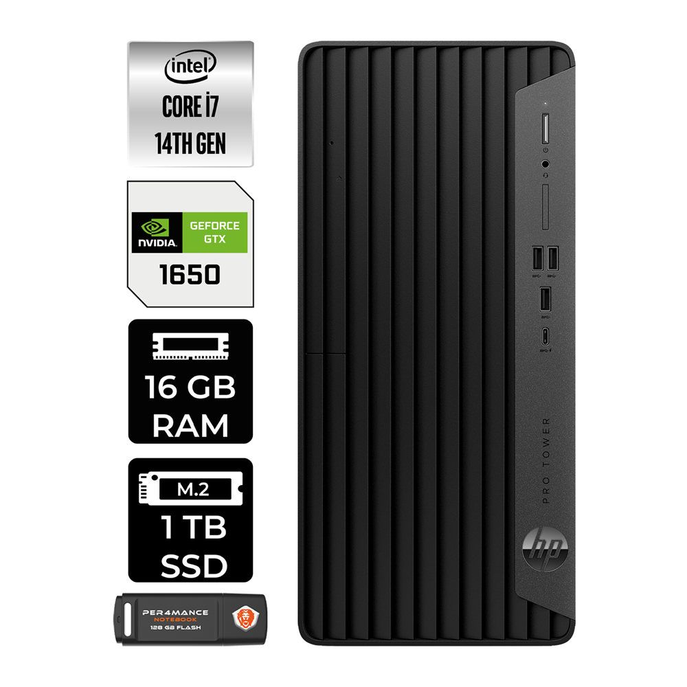 Hp Pro Tower 400 G9 Intel Core I7 14700 16GB 1tb SSD GTX1650/4GB