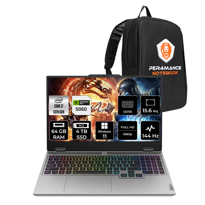 Lenovo Loq Intel Core I7 13700HX 64GB 4TB SSD RTX5060/8GB 100W