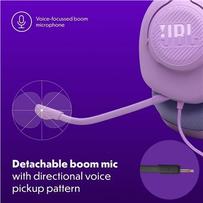 JBL Quantum 100M2 Gaming Kulaklık Kablolu Mor