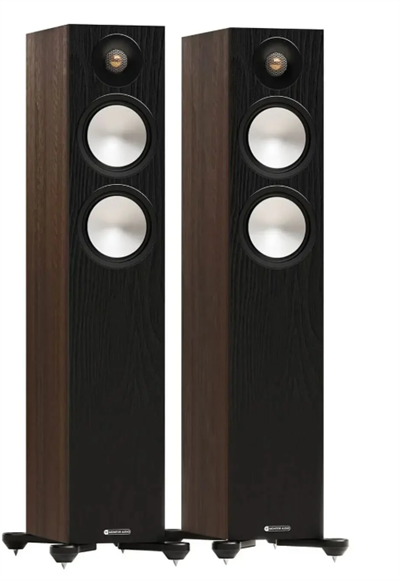 Monitor Audio Bronze 300 7G Kule Tipi Hoparlör Çift Walnut