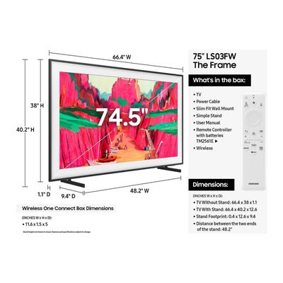Samsung 75LS03FW The Frame Pro 4K Ultra HD 75