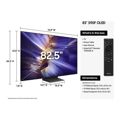Samsung 83S90F 4K Ultra HD 83 210 Ekran Uydu Alıcılı Smart OLED TV