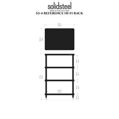 Solidsteel S3-4 Hi-Fi Stand Ceviz